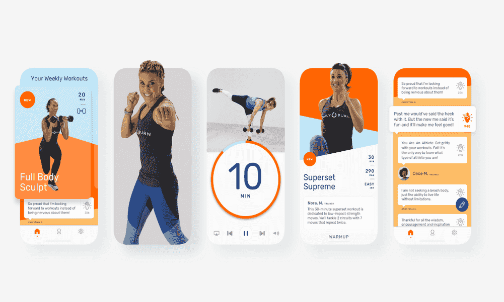 Daily Burn made it to our list of 10 best workout apps